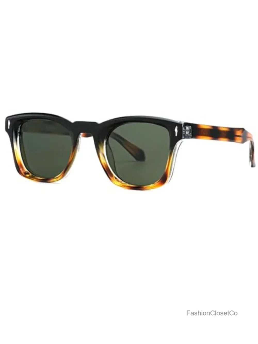 Retro Square Polarized Sunglasses UV400 Protection for Driving Fishing